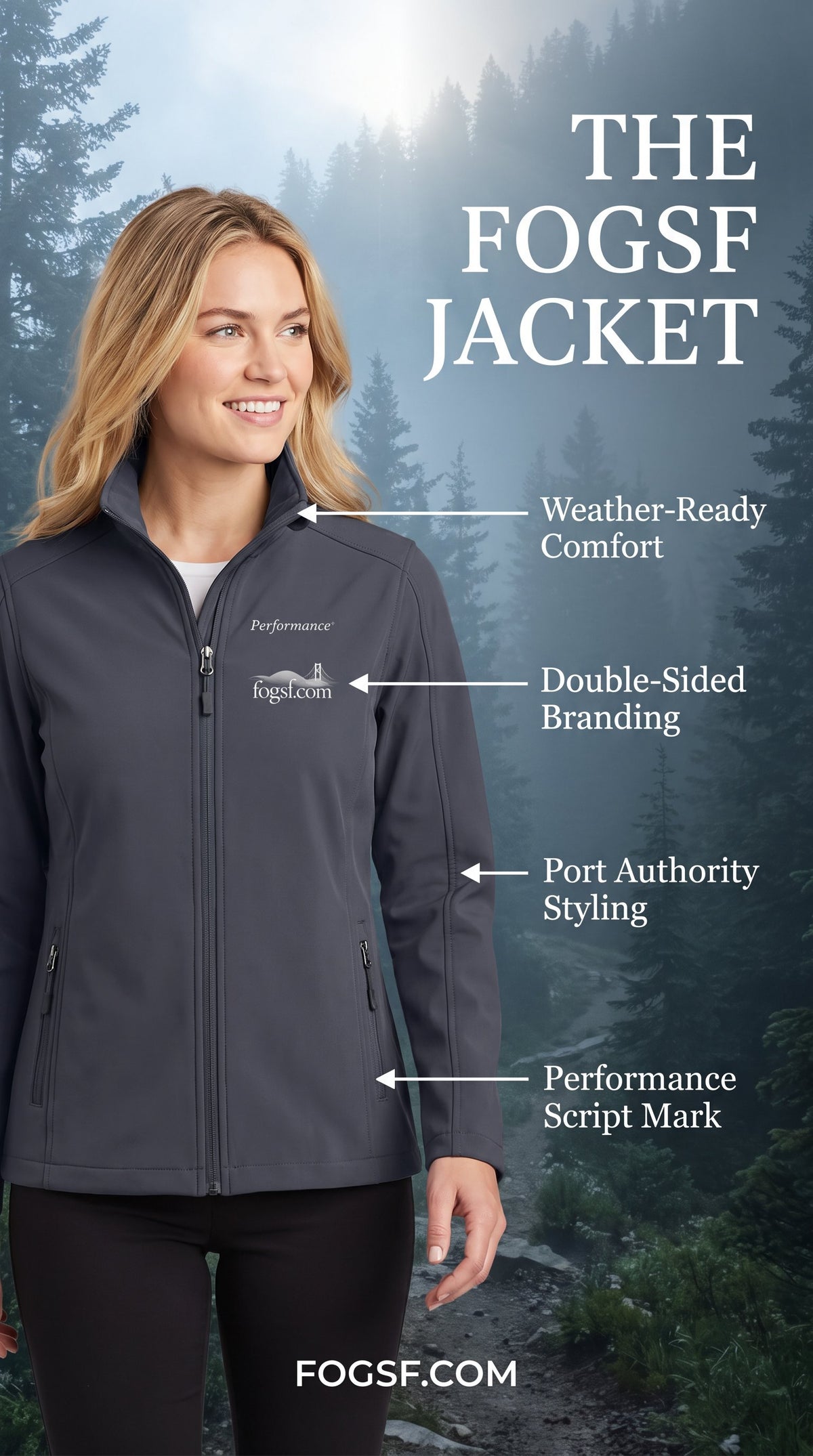 FOGSF Golden Gate Soft Shell Jacket | Fog & Foundry