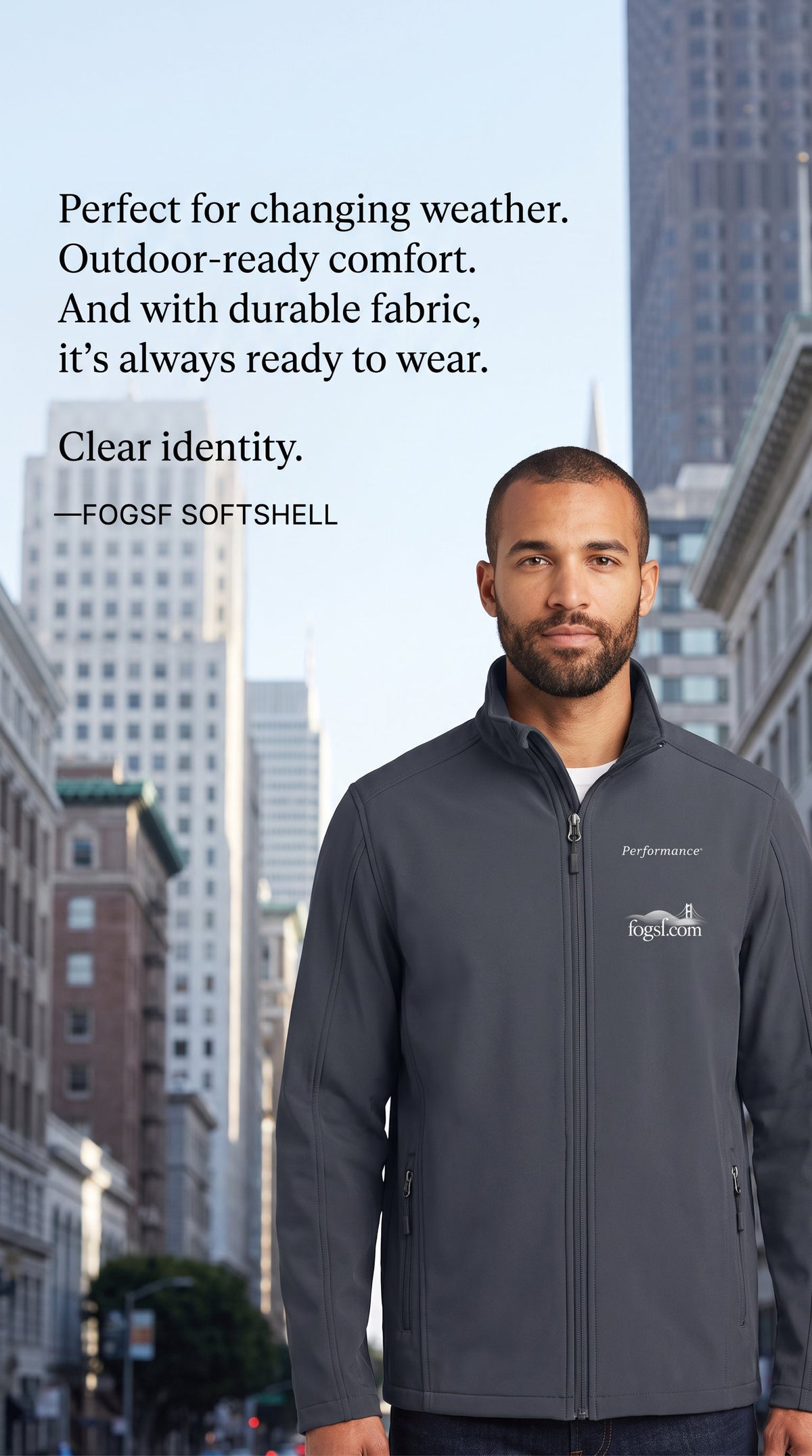 FOGSF Golden Gate Soft Shell Jacket | Fog & Foundry