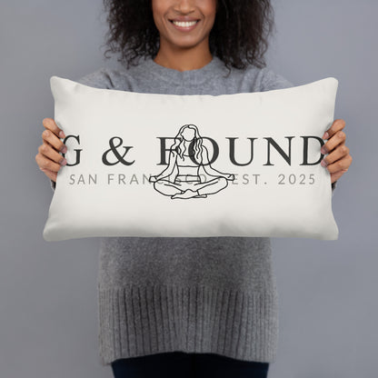 Throw pillow linen-feel 20x12 front — Fog & Foundry