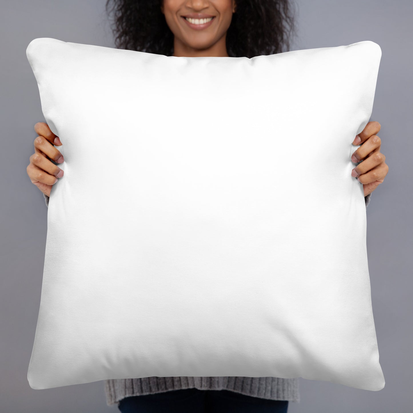 Throw pillow linen-feel 22x22 back — Fog & Foundry