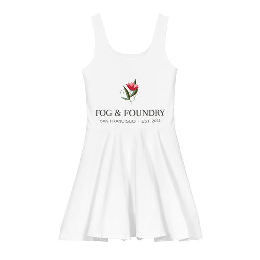 Cotton skater dress front — Fog & Foundry