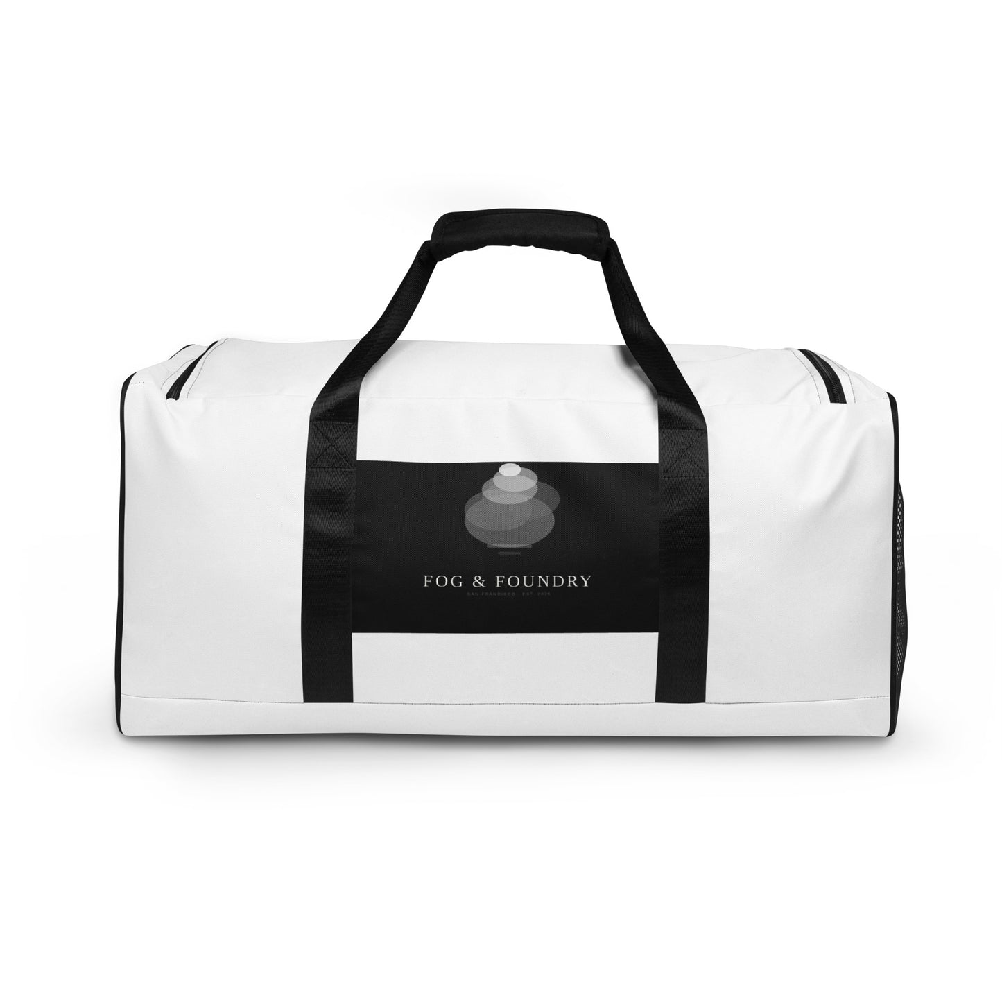 All-over print duffle bag back — Fog & Foundry