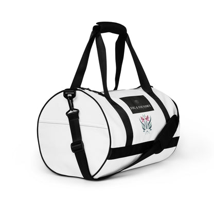 All-over print gym bag right — Fog & Foundry