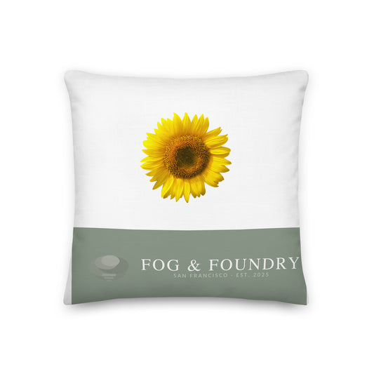 Linen-feel throw pillow 18x18 front — Fog & Foundry