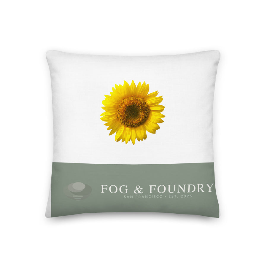 Linen-Feel Throw Pillow — Hidden Zipper, 3 Sizes | Fog & Foundry