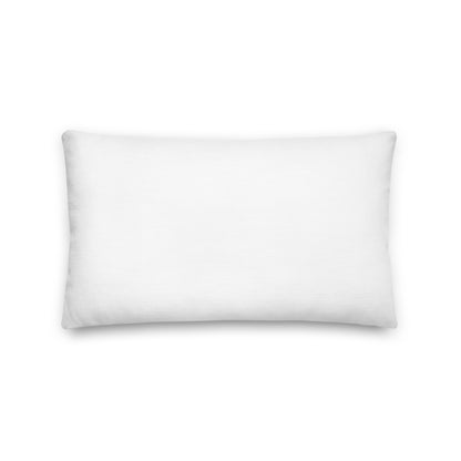 Linen-feel throw pillow 20x12 back — Fog & Foundry