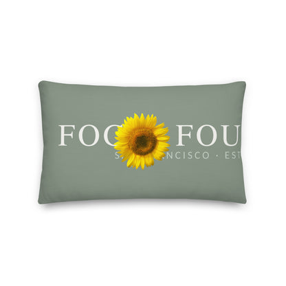Linen-feel throw pillow 20x12 front — Fog & Foundry