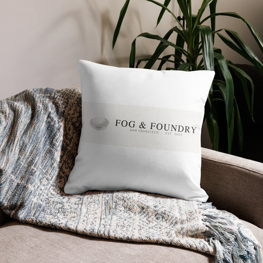 Premium printed pillow 22x22 front — Fog & Foundry