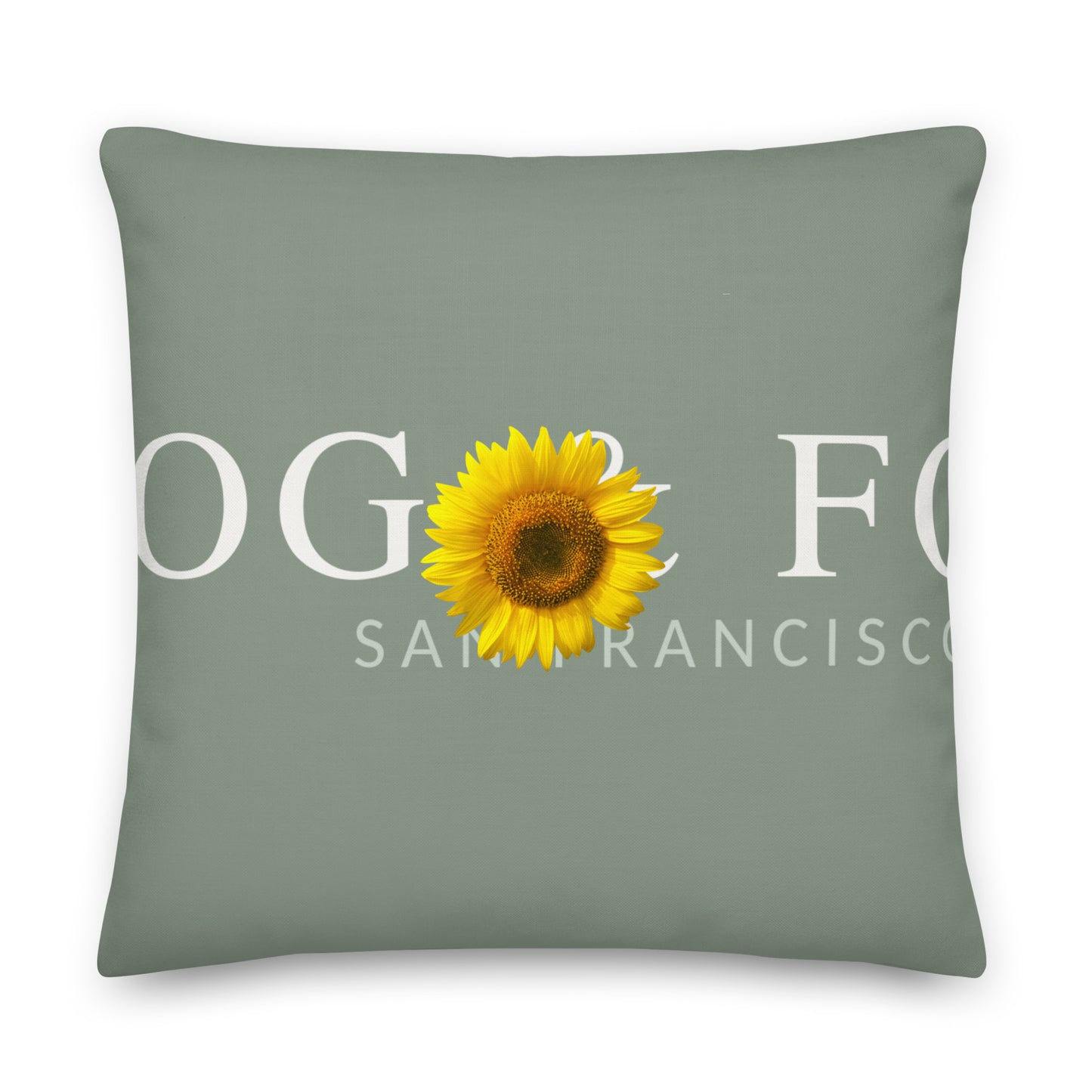 Linen-feel throw pillow 22x22 front — Fog & Foundry