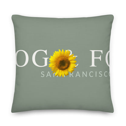 Linen-feel throw pillow 22x22 front — Fog & Foundry