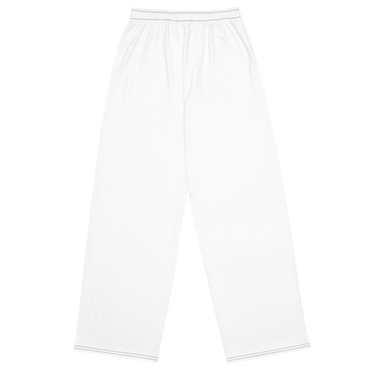 Wide-leg lounge pants for him white back — Fog & Foundry