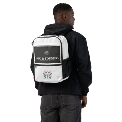 Canvas backpack No. 01 back view 2 — Fog & Foundry