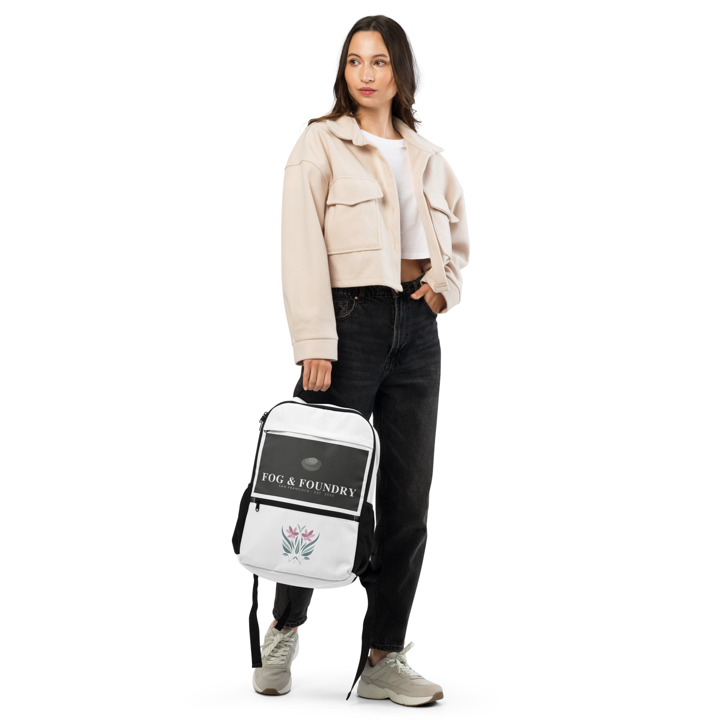 Canvas backpack No. 01 front — Fog & Foundry