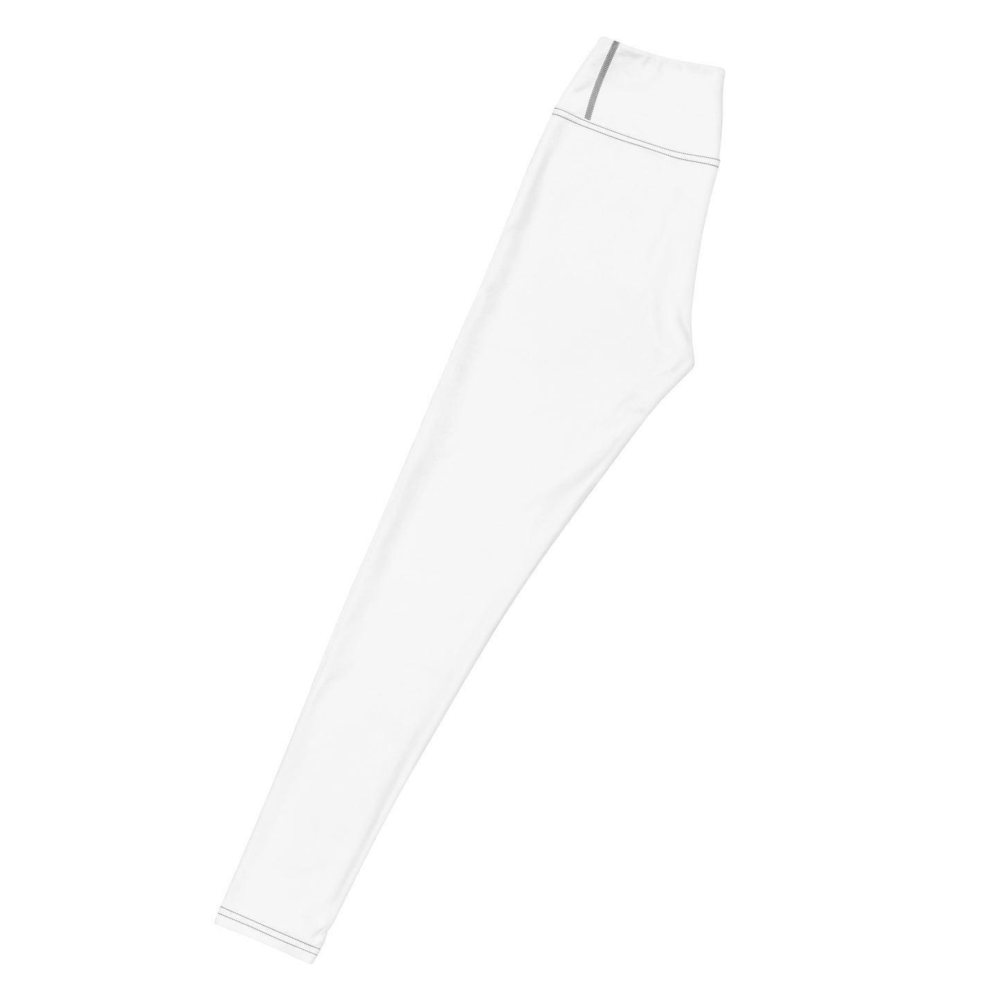 Yoga leggings high waist white left — Fog & Foundry