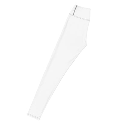 Yoga leggings high waist white left — Fog & Foundry