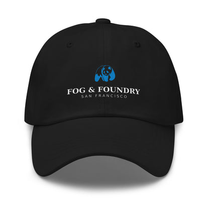 San Francisco dad panda hat black front — Fog & Foundry