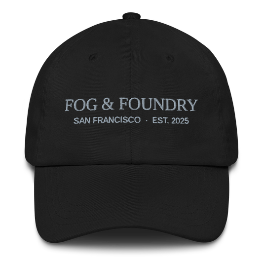 Embroidered dad hat black — Fog & Foundry