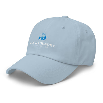 San Francisco dad panda hat light blue left front — Fog & Foundry