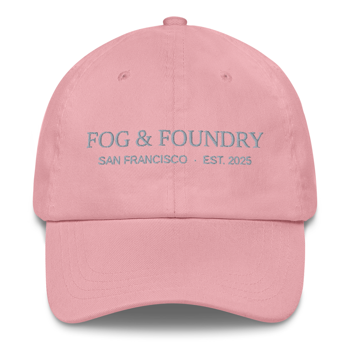 Embroidered dad hat pink — Fog & Foundry