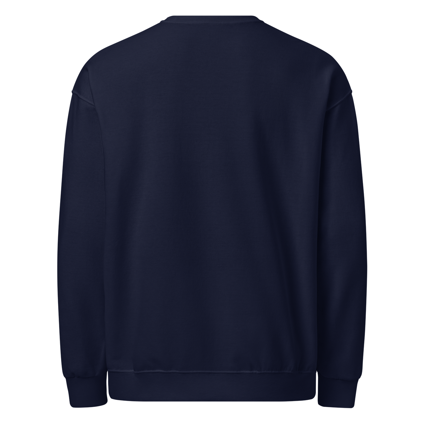 Cotton-blend crewneck sweatshirt navy back — Fog & Foundry