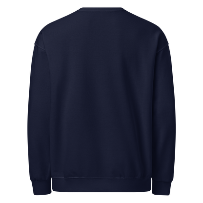 Cotton-blend crewneck sweatshirt navy back — Fog & Foundry