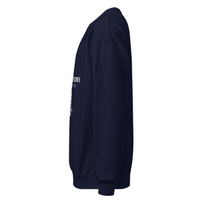 Cotton-blend crewneck sweatshirt navy left — Fog & Foundry