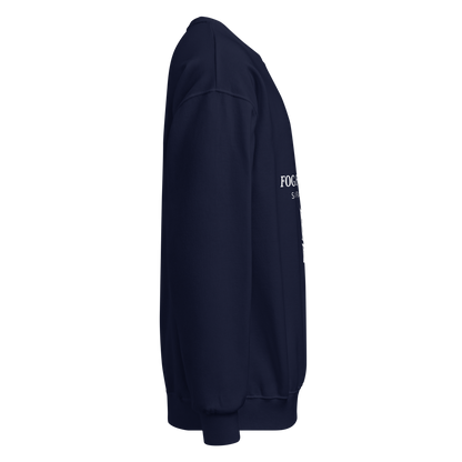 Cotton-blend crewneck sweatshirt navy right — Fog & Foundry
