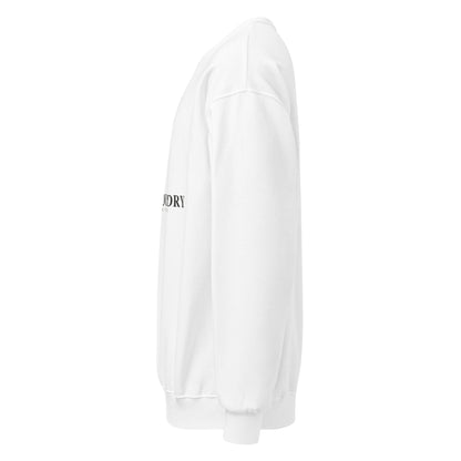 Crew neck sweatshirt white left — Fog & Foundry