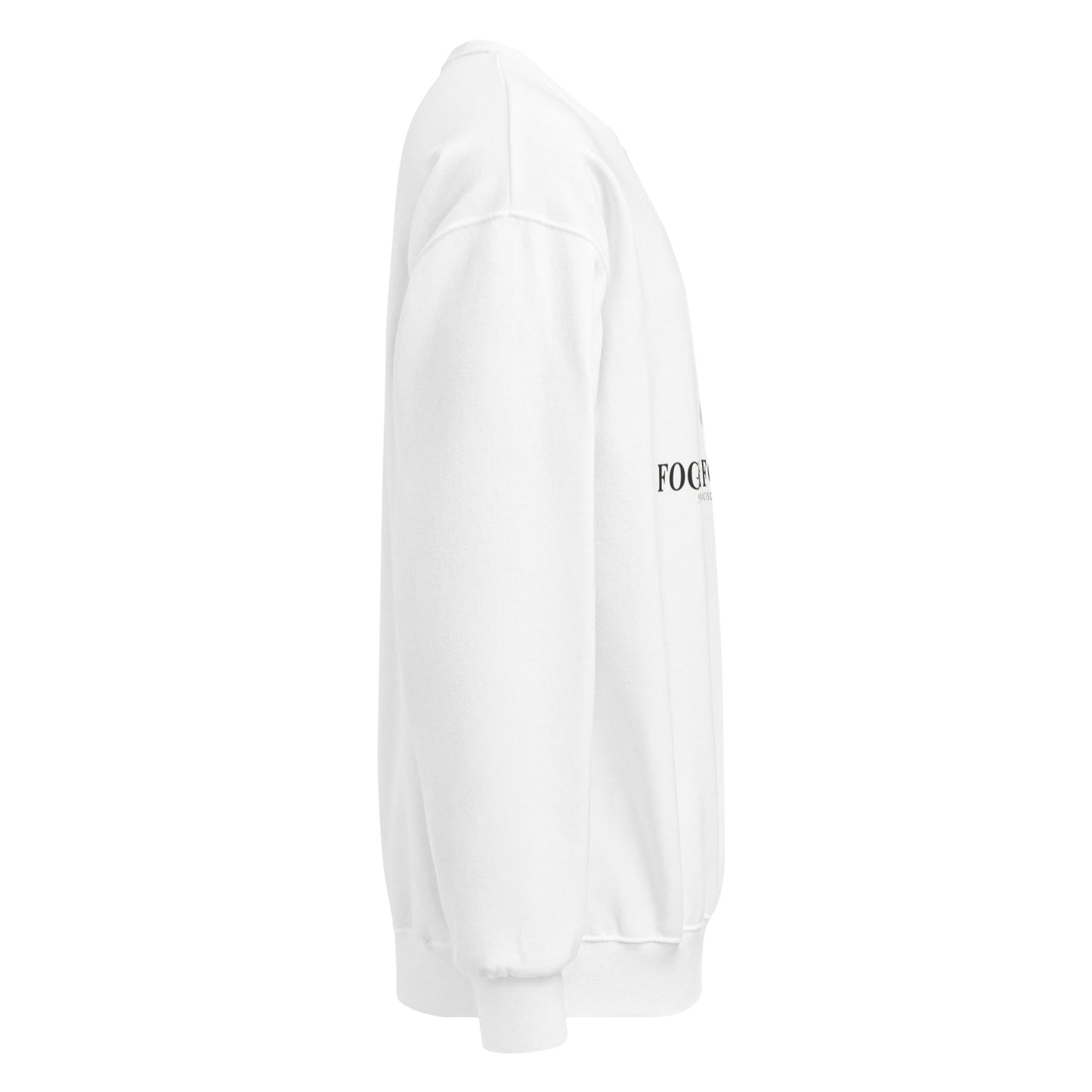 Crew neck sweatshirt white right — Fog & Foundry