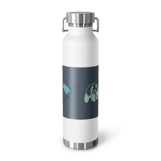 The Marina copper bottle 22oz back — Fog & Foundry