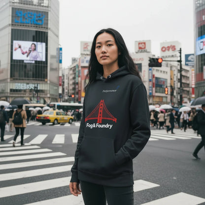 San Francisco Hoodie, Golden Gate Bridge Hoodie, Unisex Heavyweight Cotton Pullover, Cozy Streetwear, SF Souvenir Gift, California