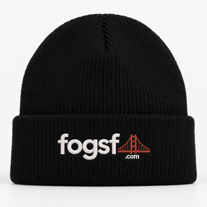 FOGSF San Francisco Embroidered Beanie | Golden Gate Bridge