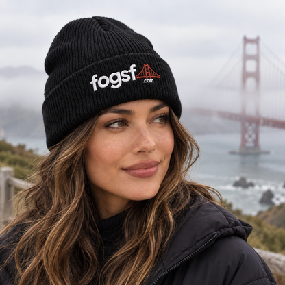 FOGSF San Francisco Embroidered Beanie | Golden Gate Bridge