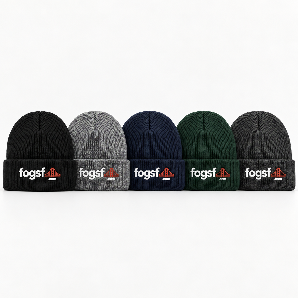 FOGSF San Francisco Embroidered Beanie | Golden Gate Bridge