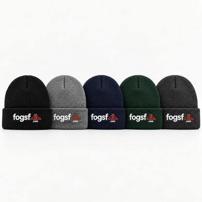 FOGSF San Francisco Embroidered Beanie | Golden Gate Bridge
