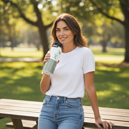 Fog & Foundry Marina Bottle water bottle with sleek design, featuring a clear body and secure cap for on-the-go hydration.