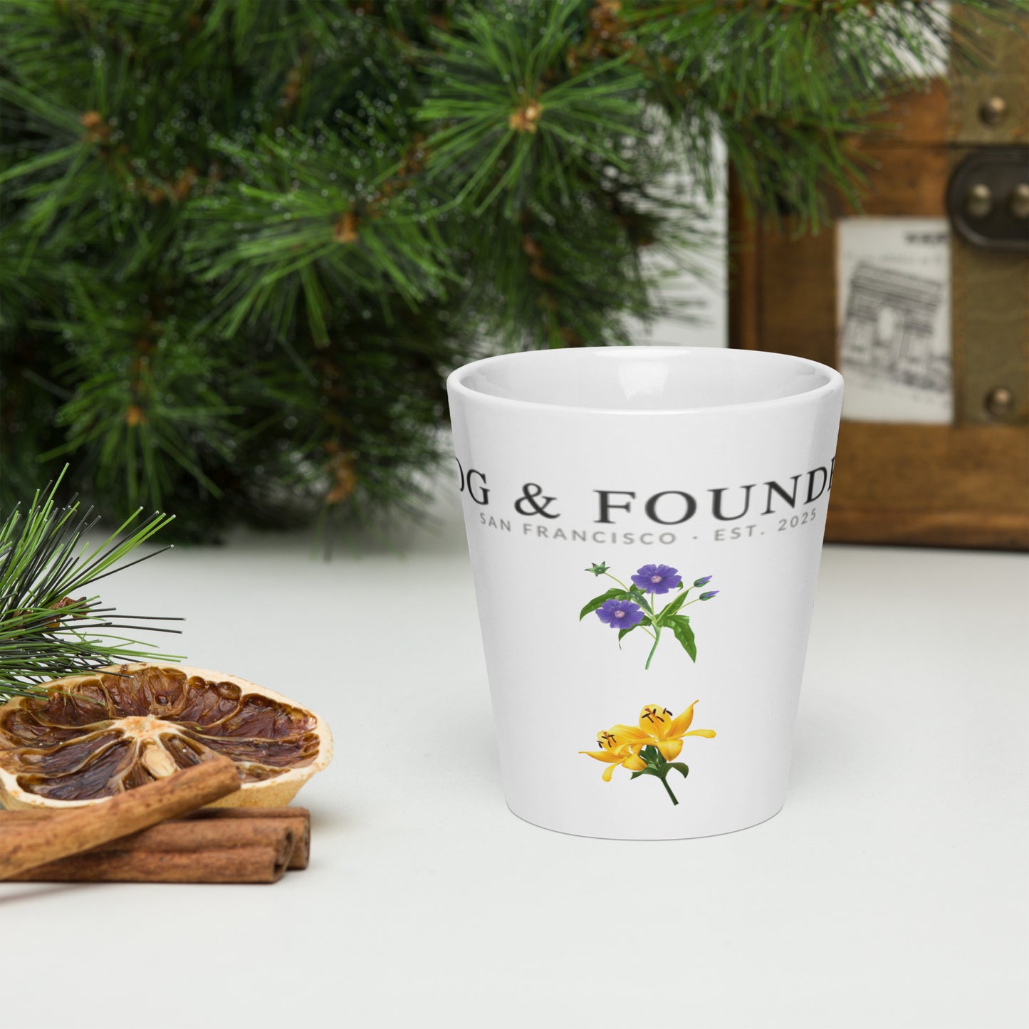 Flower mug 12oz front — Fog & Foundry