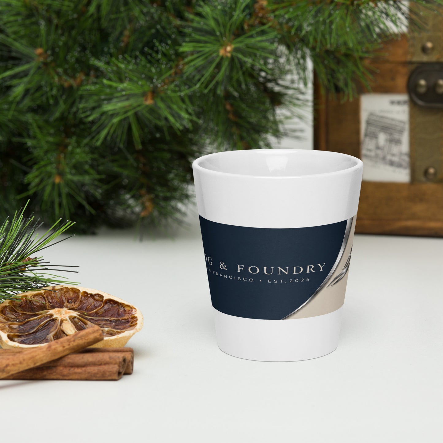 Lazy Bear Cole Valley latte mug 12oz front — Fog & Foundry
