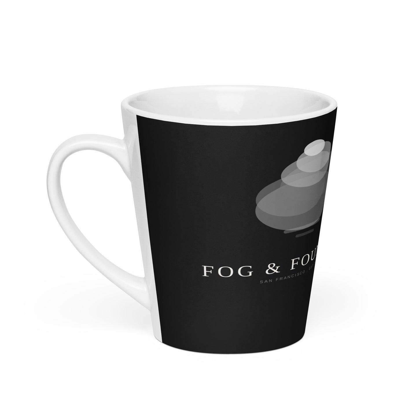 Latte mug 12oz left — Fog & Foundry
