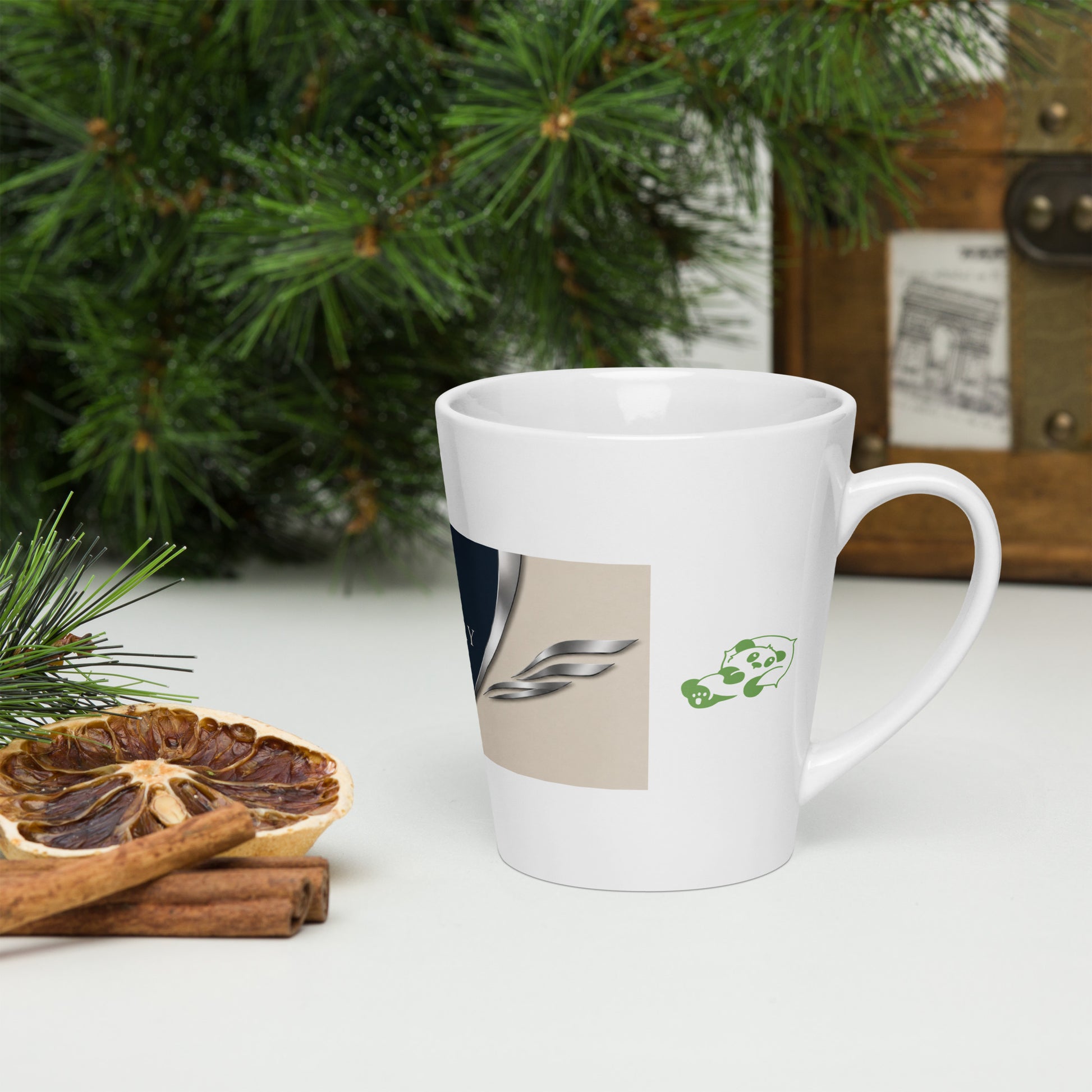 Lazy Bear Cole Valley latte mug 12oz right — Fog & Foundry