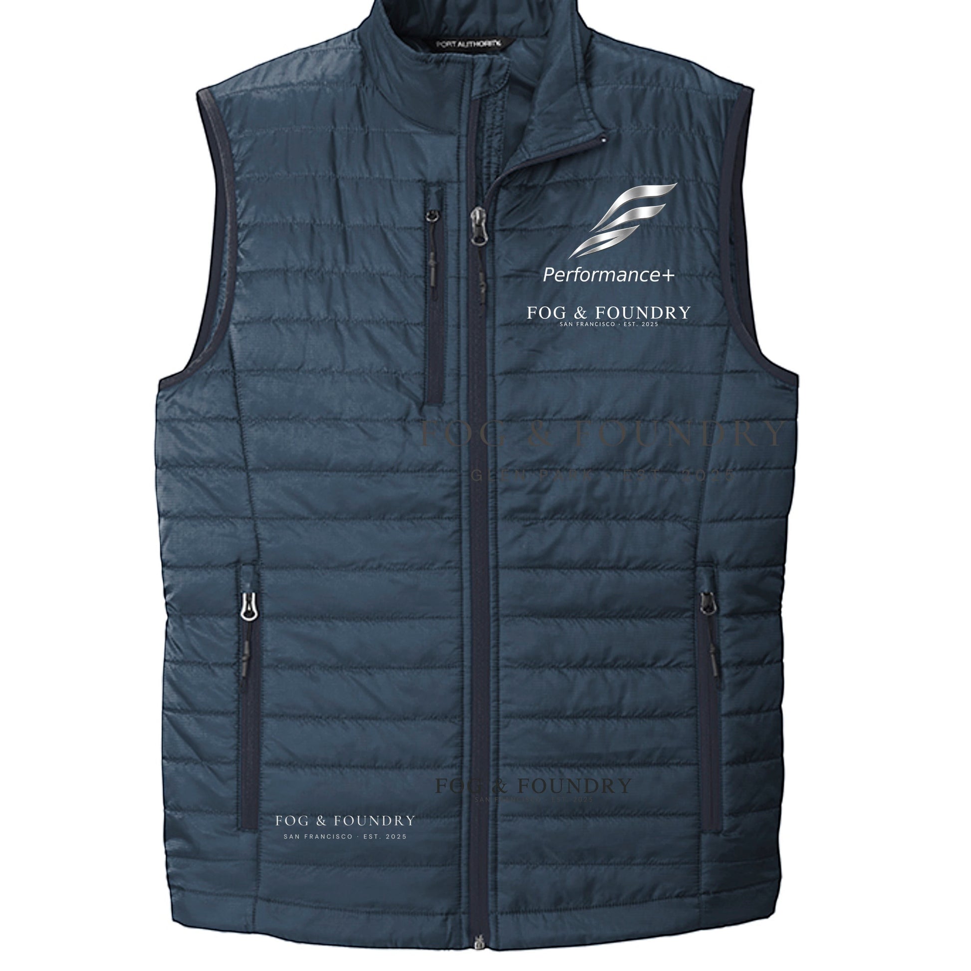 Fog & Foundry Marina Vest, lightweight and stylish vest in a versatile design, shown in a neutral color.