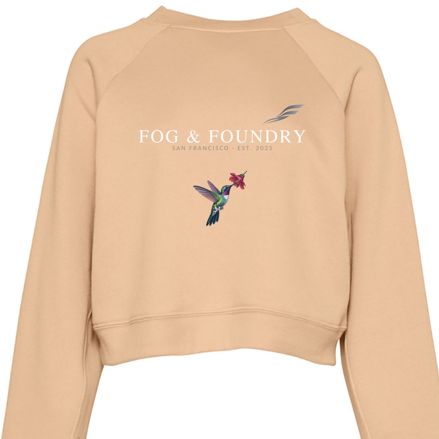 Fog & Foundry Embarcadero Pullover Fleece in navy, showing soft fabric, crew neck design, and relaxed fit.