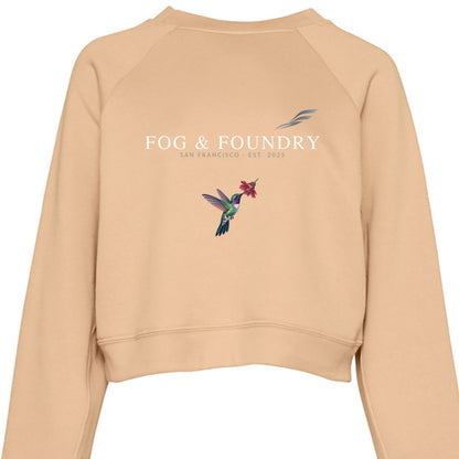 Embarcadero pullover fleece heather sand dune front — Fog & Foundry