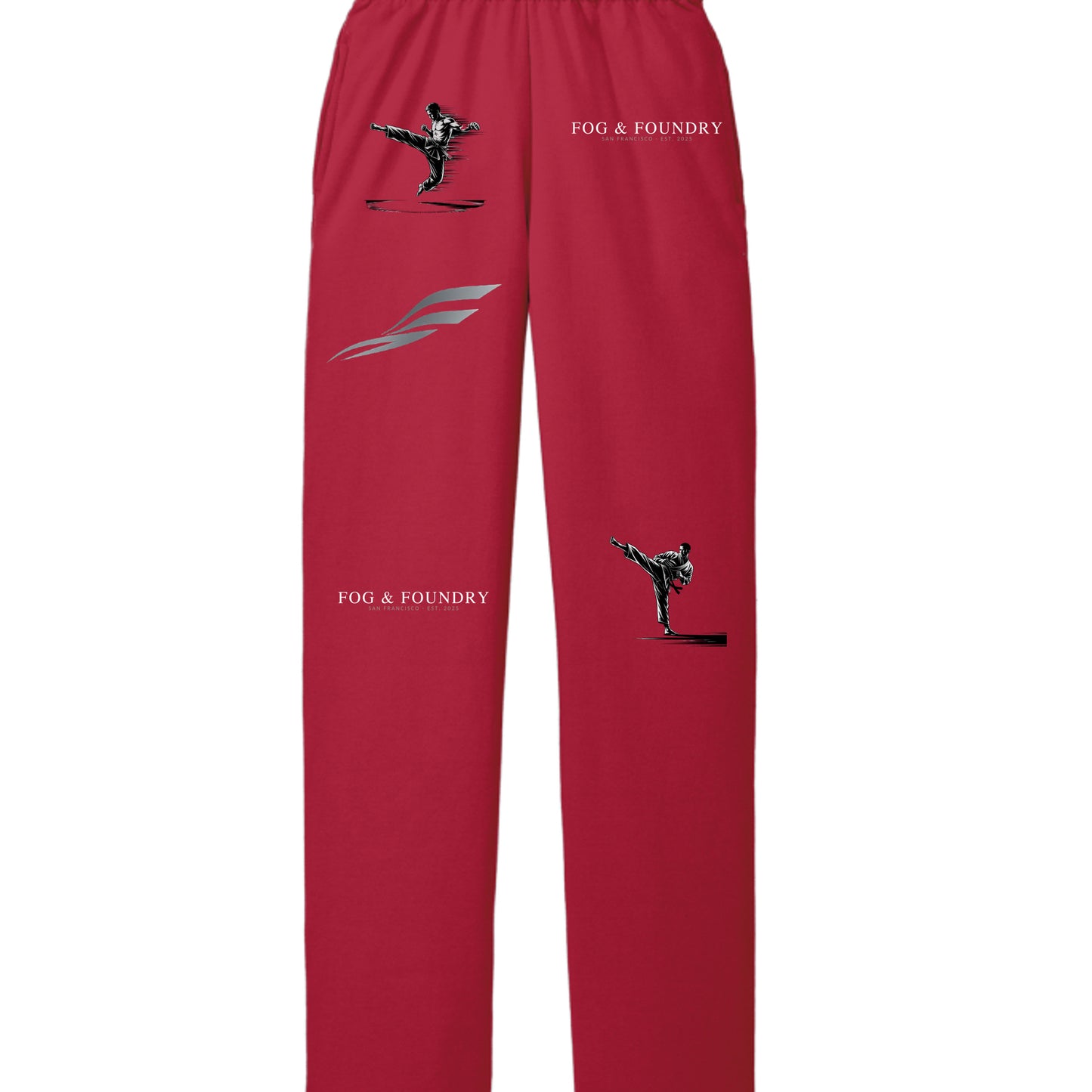 Action sweatpants in red — Fog & Foundry