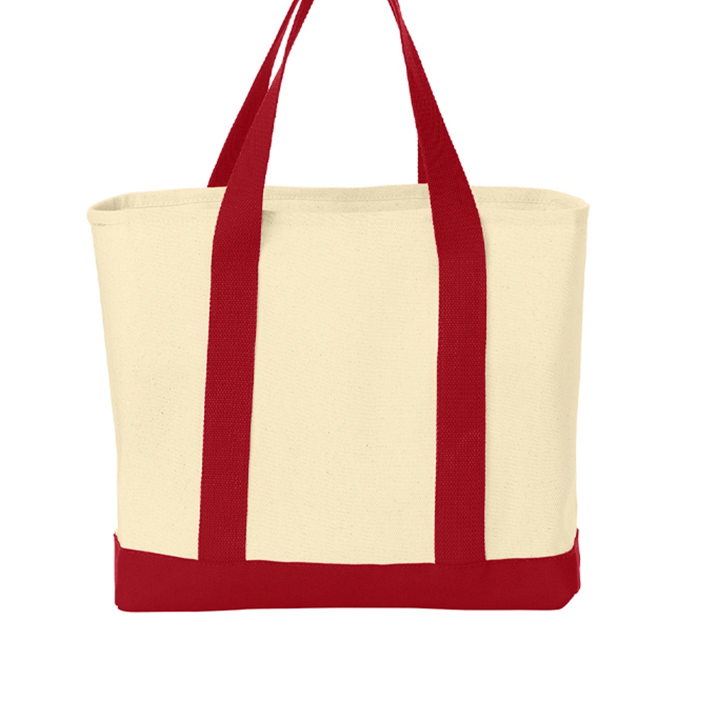 Cotton tote bag by Fog & Foundry with sturdy handles and minimalist design, shown hanging with natural lighting and fabric texture.
