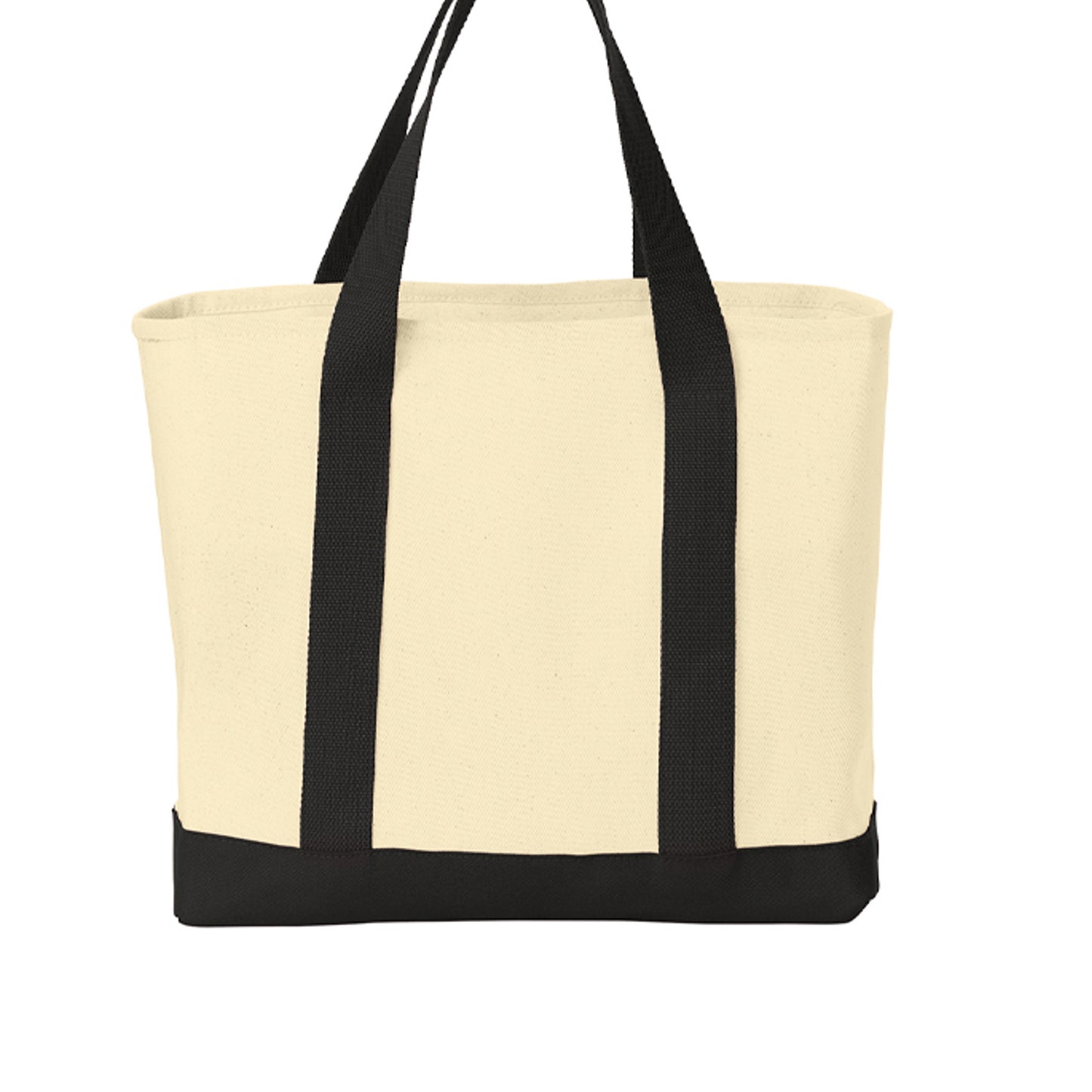 Cotton tote bag by Fog & Foundry featuring a simple, durable design with handles, ideal for everyday carrying.