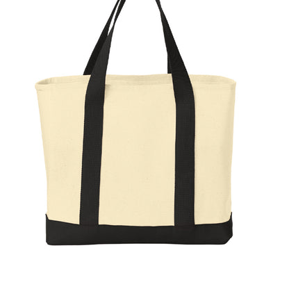 Cotton tote bag by Fog & Foundry featuring a simple, durable design with handles, ideal for everyday carrying.