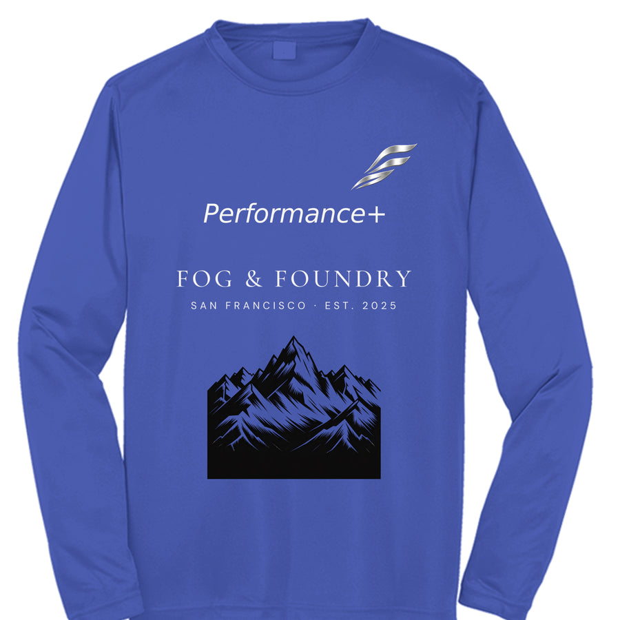 Foggy Mountain Coast Line Long-Sleeve Performance Tee — Father's Day Gift Ideas | Fog & Foundry