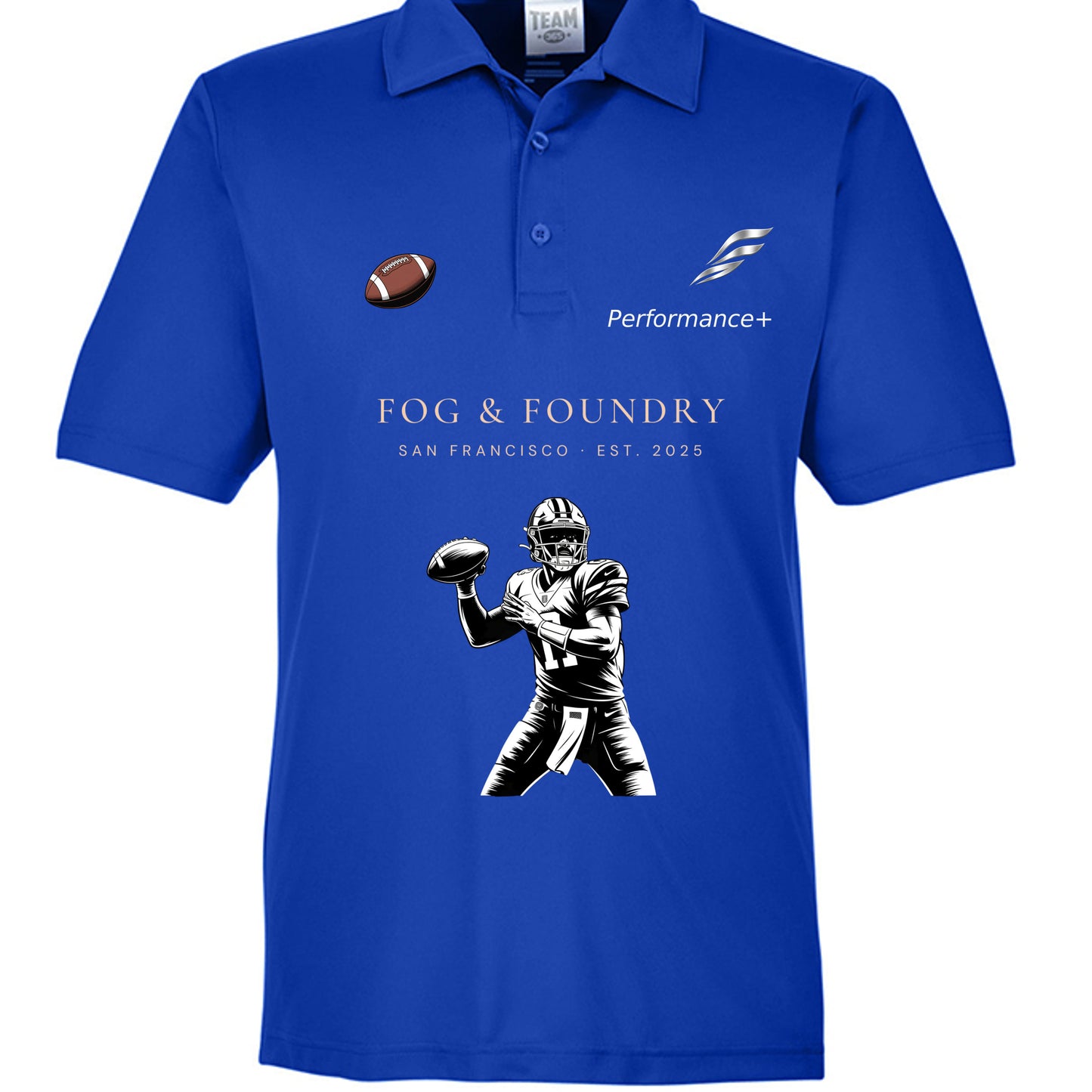 Football polo sport royal front — Fog & Foundry