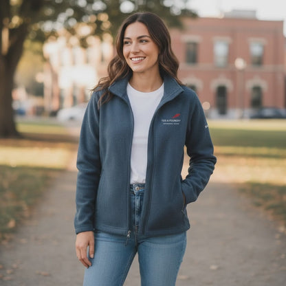 Columbia Fleece Jacket Red Logo | Fog & Foundry